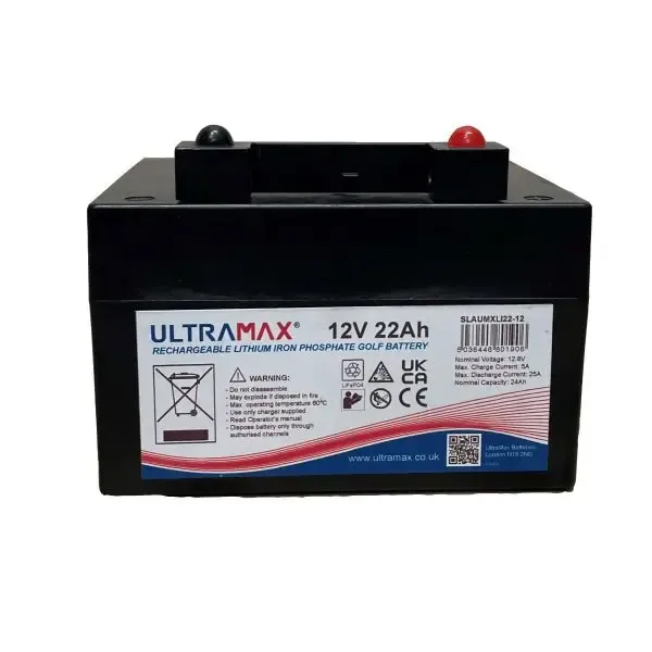 Ultramax 22Ah 12V Lithium Battery - main view